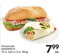 Pete's Fresh Market Homemade SANDWICH offer