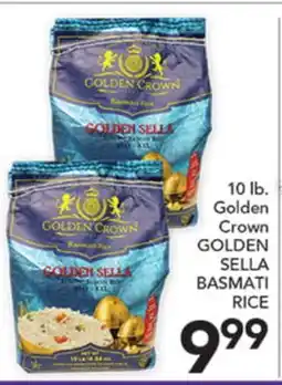 Pete's Fresh Market 10 lb. Golden Crown GOLDEN SELLA BASMATI RICE offer