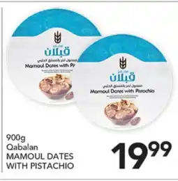 Pete's Fresh Market Qabalans MAMOUL DATES WITH PISTACHIO offer