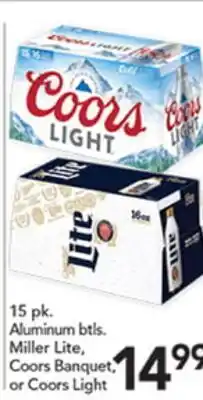 Pete's Fresh Market Miller Lite, Coors Banquet, or Coors Light offer