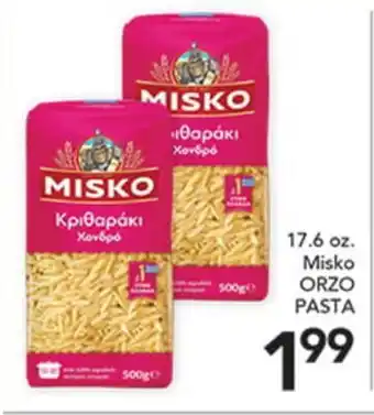 Pete's Fresh Market 17.6 oz. Misko ORZO PASTA offer
