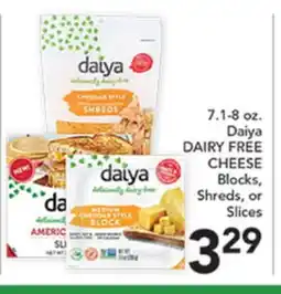 Pete's Fresh Market 7.1-8 oz. Daiya DAIRY FREE CHEESE Blocks, Shreds, or Slices offer