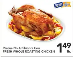 Pete's Fresh Market Perdue No Antibiotics Ever FRESH WHOLE ROASTING CHICKEN offer
