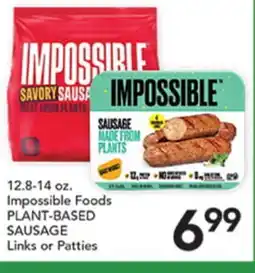 Pete's Fresh Market Impossible Foods PLANT-BASED SAUSAGE offer