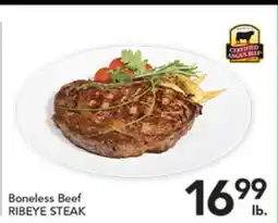 Pete's Fresh Market BONELESS BEEF RIBEYE STEAK offer