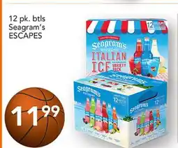 Pete's Fresh Market 12 pk. btls Seagram's ESCAPES offer