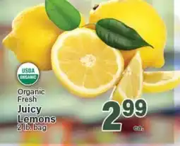 Angelo Caputo's Fresh Market Organic Fresh Juicy Lemons offer