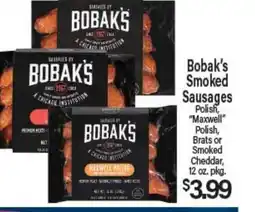 Angelo Caputo's Fresh Market Bobak's Smoked Sausages offer