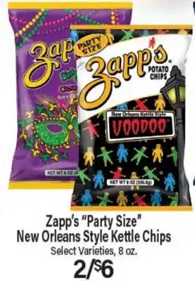 Angelo Caputo's Fresh Market Zapp's Party Size New Orleans Style Kettle Chips offer