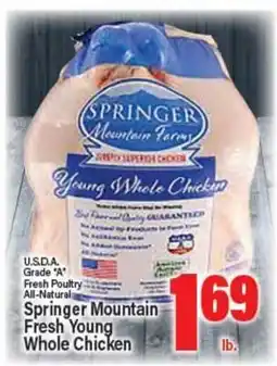 Angelo Caputo's Fresh Market Springer Mountain Fresh Young Whole Chicken offer