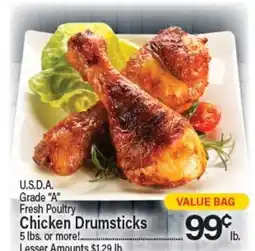 Angelo Caputo's Fresh Market U.S.D.A. Grade A Fresh Poultry Chicken Drumsticks offer