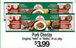 Angelo Caputo's Fresh Market Pork Chorizo offer