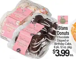 Angelo Caputo's Fresh Market Stans Donuts Chocolate Dipped or Birthday Cake offer