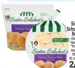 Angelo Caputo's Fresh Market Sister Schubert's Parker House Style Yeast Rolls offer