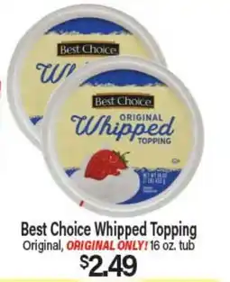 Angelo Caputo's Fresh Market Best Choice Whipped Topping offer