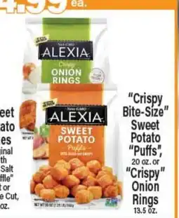 Angelo Caputo's Fresh Market Crispy Bite-Size Sweet Potato Puffs, 20 oz. or Crispy Onion Rings, 13.5 oz offer