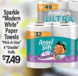 Angelo Caputo's Fresh Market Sparkle Modern White Paper Towels offer