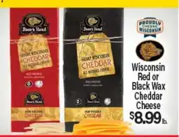 Angelo Caputo's Fresh Market Wisconsin Red or Black Wax Cheddar Cheese offer