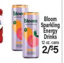 Angelo Caputo's Fresh Market Bloom Sparkling Energy Drinks offer