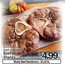 Angelo Caputo's Fresh Market U.S.D.A. Gov't Inspected Beef Shanks offer