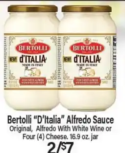 Angelo Caputo's Fresh Market Bertolli D'Italia Alfredo Sauce offer