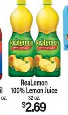 Angelo Caputo's Fresh Market ReaLemon 100% Lemon Juice offer