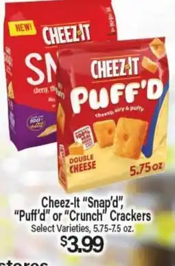 Angelo Caputo's Fresh Market Cheez-It Snap'd, Puff'd or Crunch Crackers offer