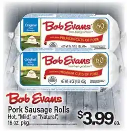 Angelo Caputo's Fresh Market Bob Evans Pork Sausage Rolls offer