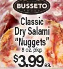Angelo Caputo's Fresh Market Classic Dry Salami Nuggets offer