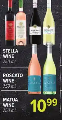 Cermak Fresh Market STELLA WINE, ROSCATO WINE, MATUA WINE offer