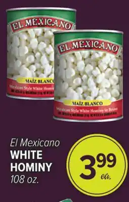 Cermak Fresh Market El Mexicano WHITE HOMINY offer