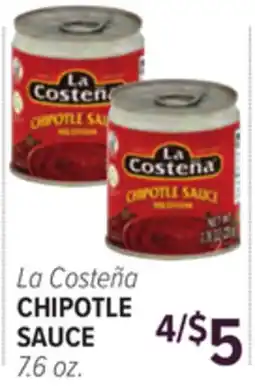 Cermak Fresh Market La Costeña CHIPOTLE SAUCE offer