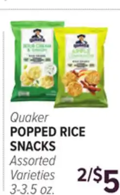 Cermak Fresh Market Quaker POPPED RICE SNACKS offer