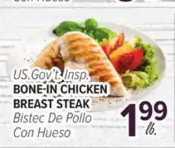 Cermak Fresh Market U.S. Gov't Insp. BONE-IN CHICKEN BREAST STEAK offer