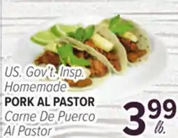 Cermak Fresh Market U.S. Gov't Insp. Homemade PORK AL PASTOR offer