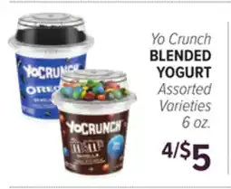 Cermak Fresh Market Yo Crunch BLENDED YOGURT offer