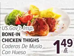 Cermak Fresh Market U.S. Gov't Insp. BONE-IN CHICKEN THIGHS offer