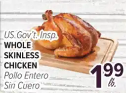 Cermak Fresh Market US.Gov't Insp. WHOLE SKINLESS CHICKEN offer