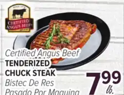 Cermak Fresh Market Certified Angus Beef TENDERIZED CHUCK STEAK offer