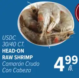 Cermak Fresh Market USDC 30/40 CT. HEAD-ON RAW SHRIMP offer