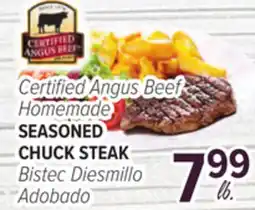 Cermak Fresh Market Certified Angus Beef Homemade SEASONED CHUCK STEAK offer