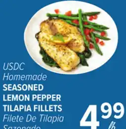 Cermak Fresh Market USDC Homemade SEASONED LEMON PEPPER TILAPIA FILLETS offer