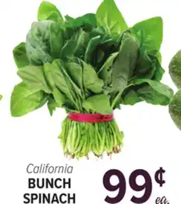 Cermak Fresh Market California BUNCH SPINACH offer