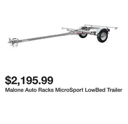 Dick's Sporting Goods Malone Auto Racks MicroSport LowBed Trailer offer