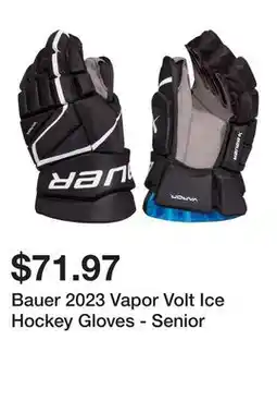 Dick's Sporting Goods Bauer 2023 Vapor Volt Ice Hockey Gloves - Senior offer