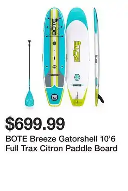 Dick's Sporting Goods BOTE Breeze Gatorshell 10'6 Full Trax Citron Paddle Board offer