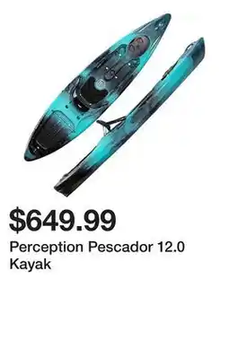 Dick's Sporting Goods Perception Pescador 12.0 Kayak offer