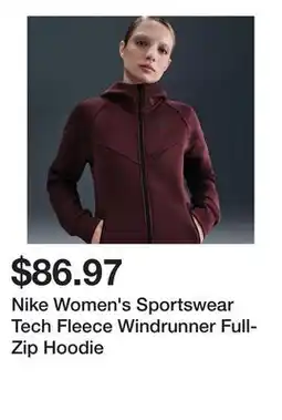 Dick's Sporting Goods Nike Women's Sportswear Tech Fleece Windrunner Full-Zip Hoodie offer