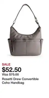 Kohl's Rosetti Drew Convertible Coho Handbag offer