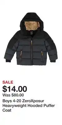Kohl's Boys 4-20 ZeroXposur Heavyweight Hooded Puffer Coat offer